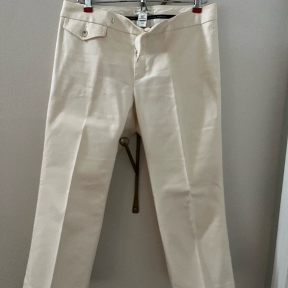 Banana Republic Martin Stretch Cream 6 Petite